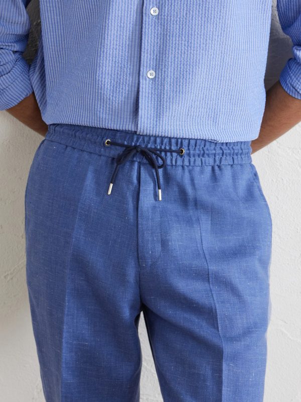 Straight-Leg Linen Trousers - CU Straight-Leg Linen Trousers - CU