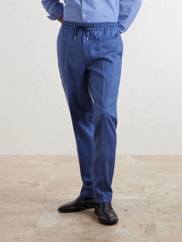 Straight-Leg Linen Trousers - FR Straight-Leg Linen Trousers - FR