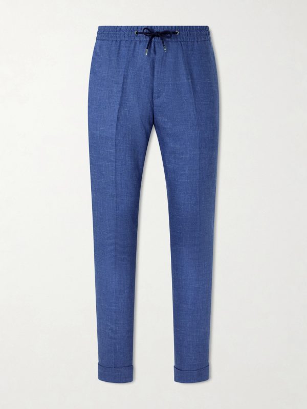 Straight-Leg Linen Trousers Straight-Leg Linen Trousers