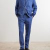 Straight-Leg Linen Trousers - OU Straight-Leg Linen Trousers - OU