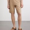 Pleated Linen Drawstring Shorts - FR Pleated Linen Drawstring Shorts - FR