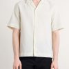 Camp-Collar Striped Cotton-Seersucker Shirt - FR