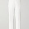 Straight-Leg Cotton and Linen-Blend Twill Trousers Straight-Leg Cotton and Linen-Blend Twill Trousers