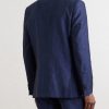 Cotton and Linen-Blend Suit Jacket - BK Cotton and Linen-Blend Suit Jacket - BK