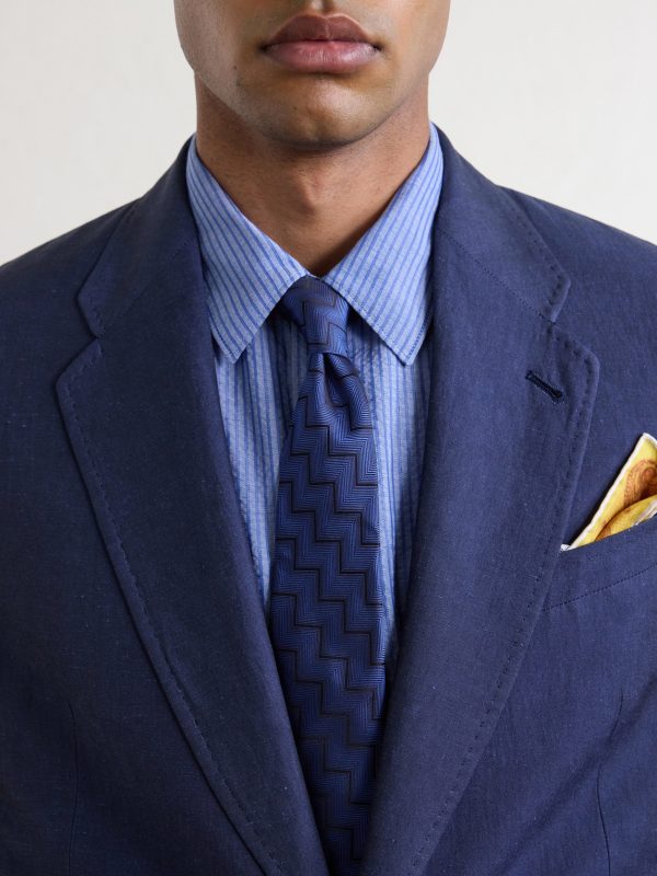 Cotton and Linen-Blend Suit Jacket - CU Cotton and Linen-Blend Suit Jacket - CU
