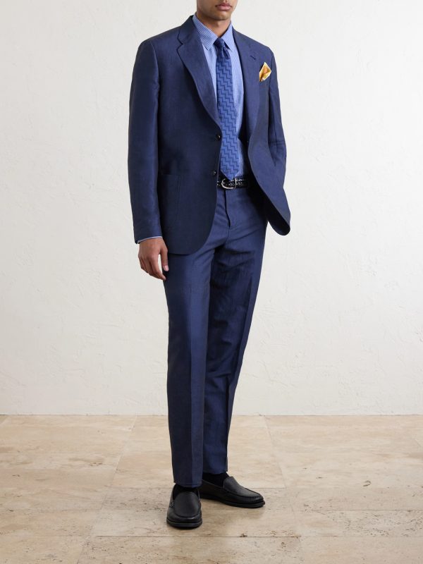 Cotton and Linen-Blend Suit Jacket - OU Cotton and Linen-Blend Suit Jacket - OU