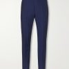 Slim-Fit Tapered Cotton and Linen-Blend Suit Trousers Slim-Fit Tapered Cotton and Linen-Blend Suit Trousers
