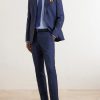 Slim-Fit Tapered Cotton and Linen-Blend Suit Trousers - OU Slim-Fit Tapered Cotton and Linen-Blend Suit Trousers - OU
