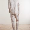 Linen and Wool-Blend Overshirt - BK Linen and Wool-Blend Overshirt - BK