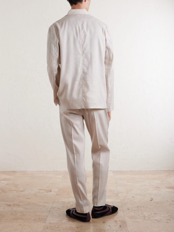Linen and Wool-Blend Overshirt - BK Linen and Wool-Blend Overshirt - BK