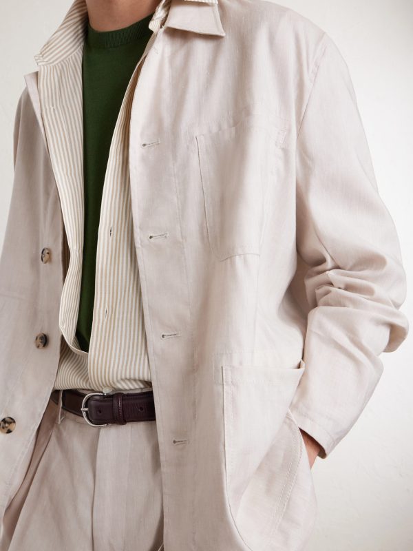 Linen and Wool-Blend Overshirt - CU Linen and Wool-Blend Overshirt - CU