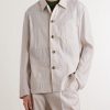 Linen and Wool-Blend Overshirt - FR Linen and Wool-Blend Overshirt - FR