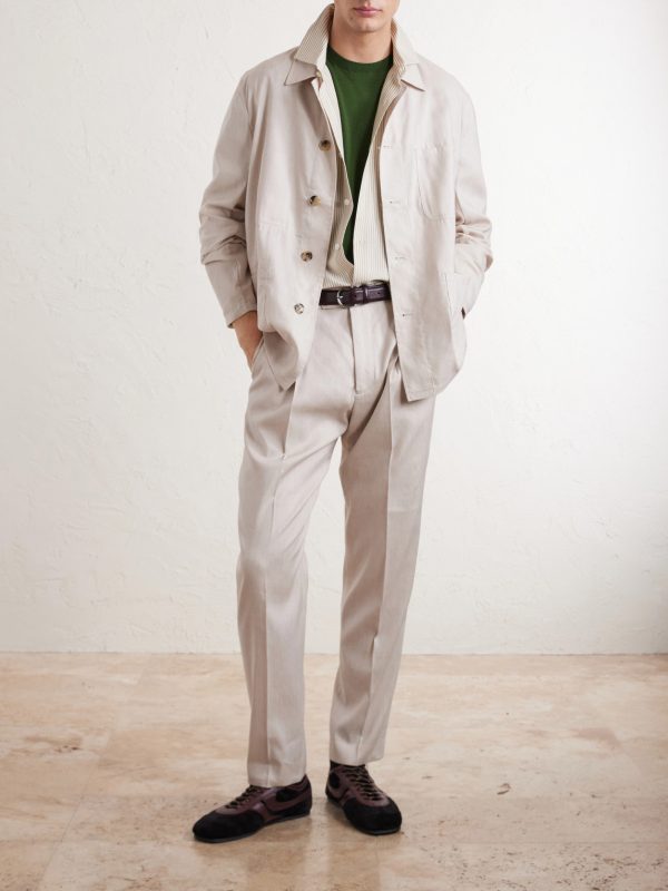 Linen and Wool-Blend Overshirt - OU Linen and Wool-Blend Overshirt - OU