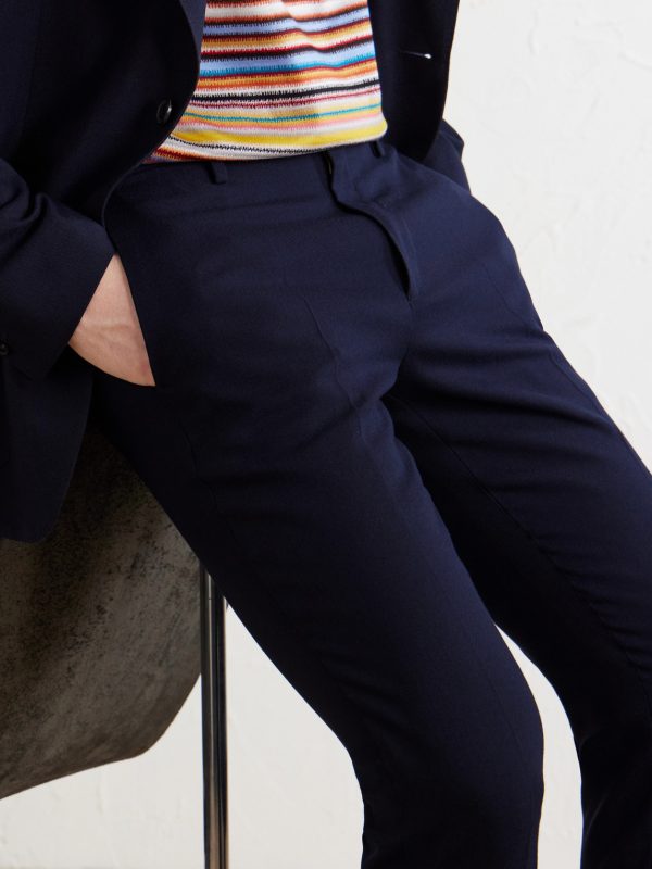 Tapered Wool-Hopsack Suit Trousers - CU Tapered Wool-Hopsack Suit Trousers - CU