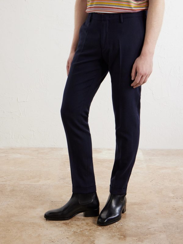 Tapered Wool-Hopsack Suit Trousers - FR Tapered Wool-Hopsack Suit Trousers - FR
