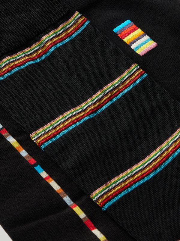 Pack of Three Striped Cotton-Blend Socks - CU Pack of Three Striped Cotton-Blend Socks - CU