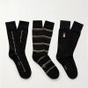 Pack of Three Striped Cotton-Blend Socks Pack of Three Striped Cotton-Blend Socks
