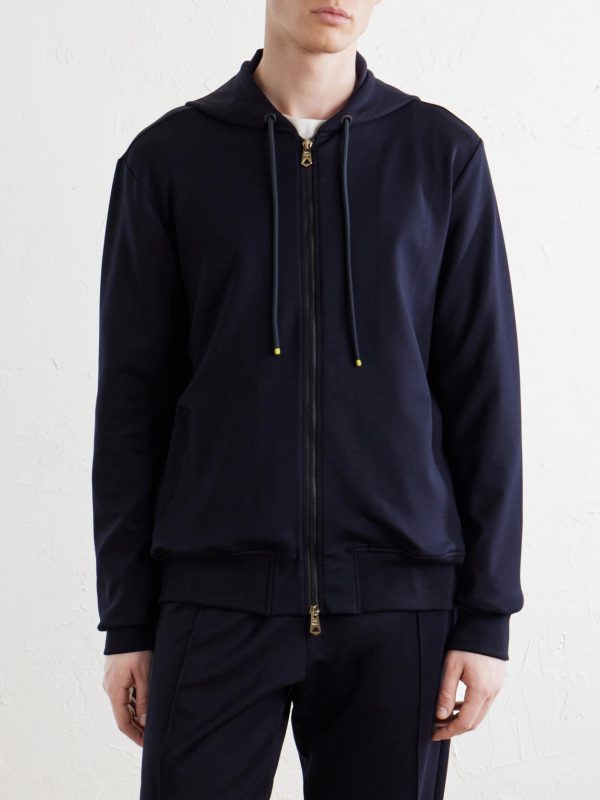 Lyocell-Blend Zip-Up Hoodie - FR