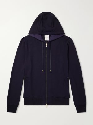 Lyocell-Blend Zip-Up Hoodie Lyocell-Blend Zip-Up Hoodie