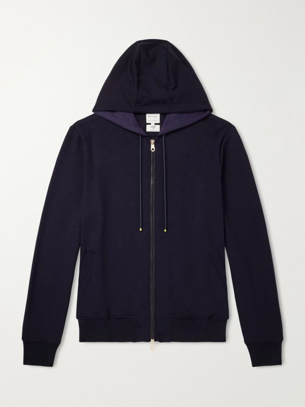 Lyocell-Blend Zip-Up Hoodie