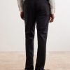 Straight-Leg Pleated Wool Suit Trousers - BK Straight-Leg Pleated Wool Suit Trousers - BK