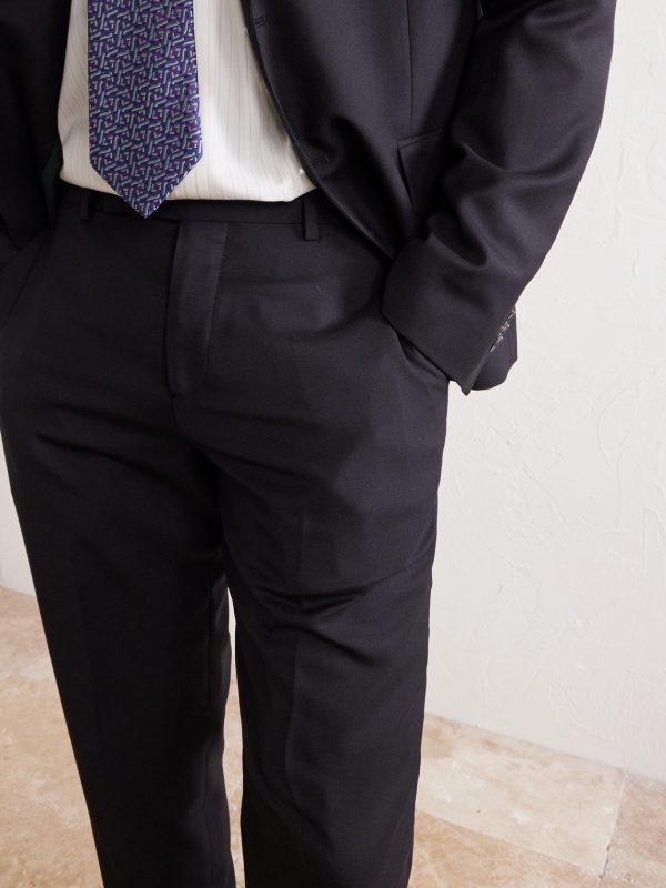 Straight-Leg Pleated Wool Suit Trousers - CU Straight-Leg Pleated Wool Suit Trousers - CU