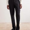 Straight-Leg Pleated Wool Suit Trousers - FR Straight-Leg Pleated Wool Suit Trousers - FR