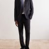 Straight-Leg Pleated Wool Suit Trousers - OU Straight-Leg Pleated Wool Suit Trousers - OU