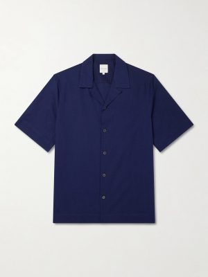 Camp-Collar Cotton-Seersucker Shirt Camp-Collar Cotton-Seersucker Shirt