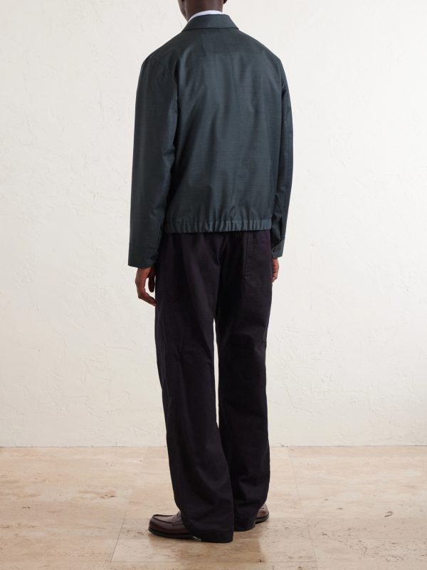 Wool Bomber Jacket - BK Wool Bomber Jacket - BK