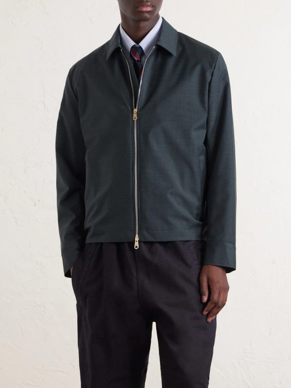 Wool Bomber Jacket - FR Wool Bomber Jacket - FR