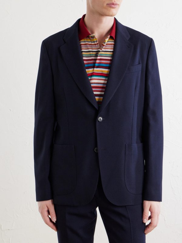 Wool-Hopsack Suit Jacket - FR Wool-Hopsack Suit Jacket - FR