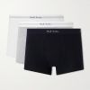 Three-Pack Stretch Organic Cotton Jersey Boxer Briefs