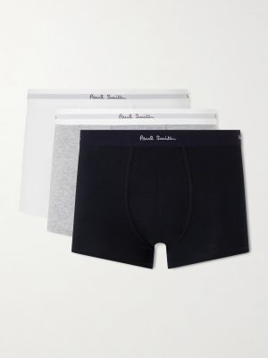 Three-Pack Stretch Organic Cotton Jersey Boxer Briefs Three-Pack Stretch Organic Cotton Jersey Boxer Briefs