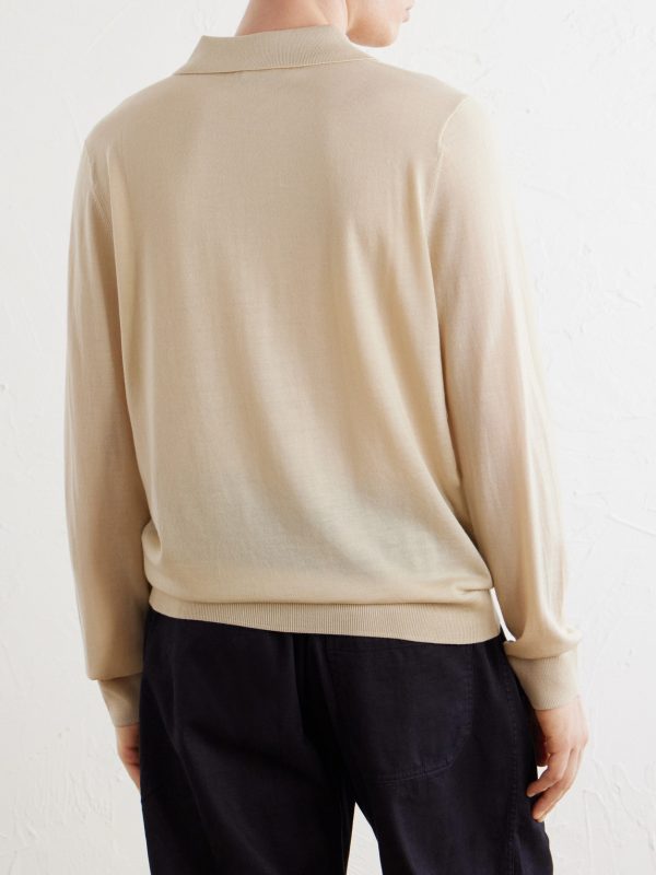 Merino Wool Polo Shirt - BK Merino Wool Polo Shirt - BK