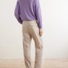 Straight-Leg Linen and Wool-Blend Trousers - BK