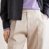Straight-Leg Linen and Wool-Blend Trousers - CU