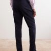 Straight-Leg Pleated Wool Suit Trousers - BK Straight-Leg Pleated Wool Suit Trousers - BK