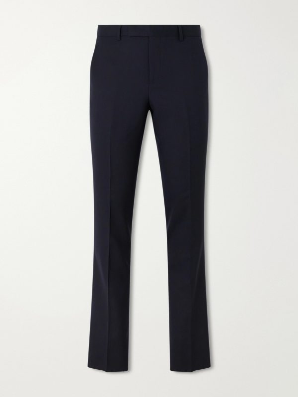 Straight-Leg Pleated Wool Suit Trousers Straight-Leg Pleated Wool Suit Trousers