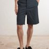 Checked Wool-Blend Seersucker Shorts - FR