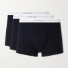 Three-Pack Stretch Organic Cotton-Jersey Boxer Briefs - FR Three-Pack Stretch Organic Cotton-Jersey Boxer Briefs - FR