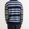 Striped Wool and Cotton-Blend Sweater - BK Striped Wool and Cotton-Blend Sweater - BK