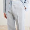 Straight-Leg Linen Suit Trousers - CU Straight-Leg Linen Suit Trousers - CU