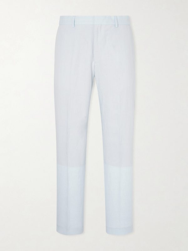 Straight-Leg Linen Suit Trousers Straight-Leg Linen Suit Trousers