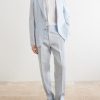 Straight-Leg Linen Suit Trousers - OU Straight-Leg Linen Suit Trousers - OU