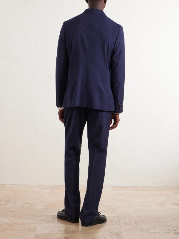 Wool-Blend Seersucker Suit Jacket - BK Wool-Blend Seersucker Suit Jacket - BK