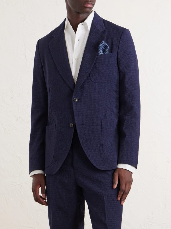 Wool-Blend Seersucker Suit Jacket - FR Wool-Blend Seersucker Suit Jacket - FR