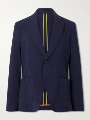 Wool-Blend Seersucker Suit Jacket Wool-Blend Seersucker Suit Jacket