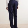 Straight-Leg Wool-Blend Seersucker Suit Trousers - BK Straight-Leg Wool-Blend Seersucker Suit Trousers - BK
