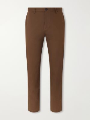 Straight-Leg Cotton-Blend Suit Trousers Straight-Leg Cotton-Blend Suit Trousers